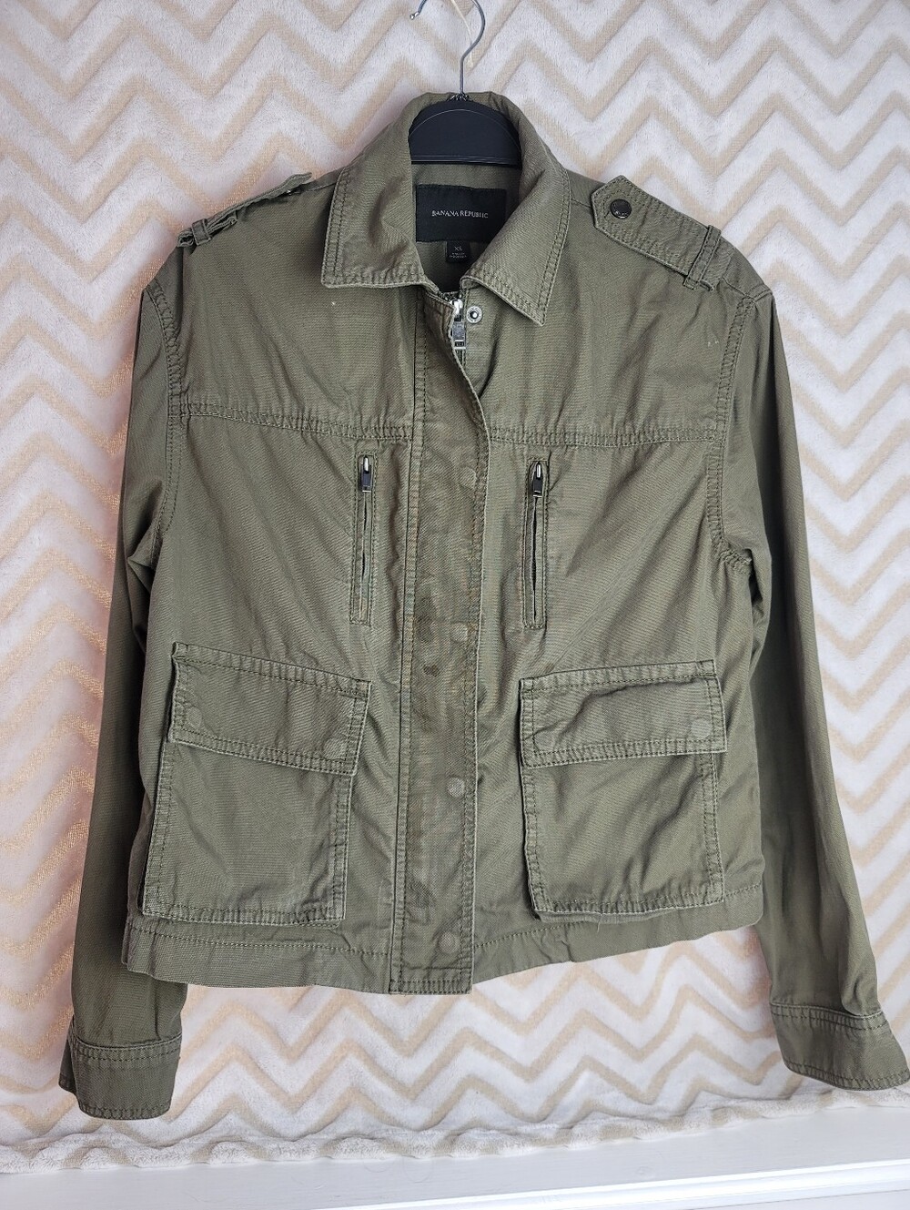Banana Republic XS Jacket - Olive/Taupe